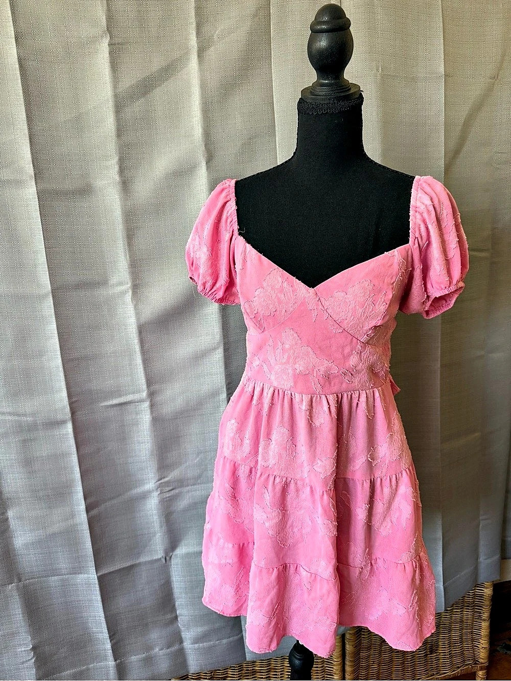 Mumu Cathy Mini Dress Mini Dress in Pink Size Medium